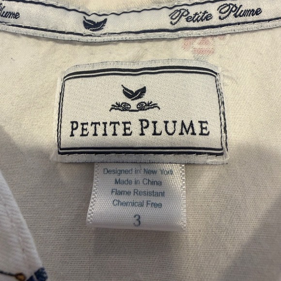 Petite Plume Kids Pajamas Size 3 Toy Soldier Drummer Print PJs Set Long Sleeve - Picture 2 of 6